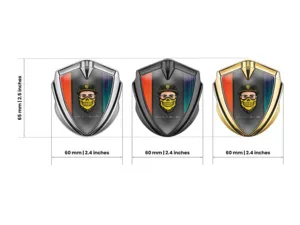 Metal Emblem Badge Customizable Glossy Finish